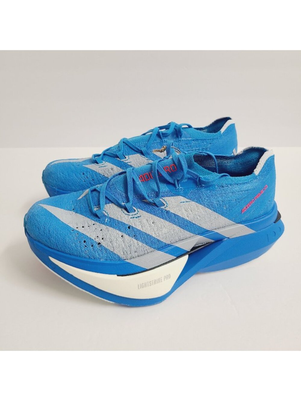 NEW Adidas Adizero Prime X3 Strung Running Shoes JQ0615 Size 6 Blue